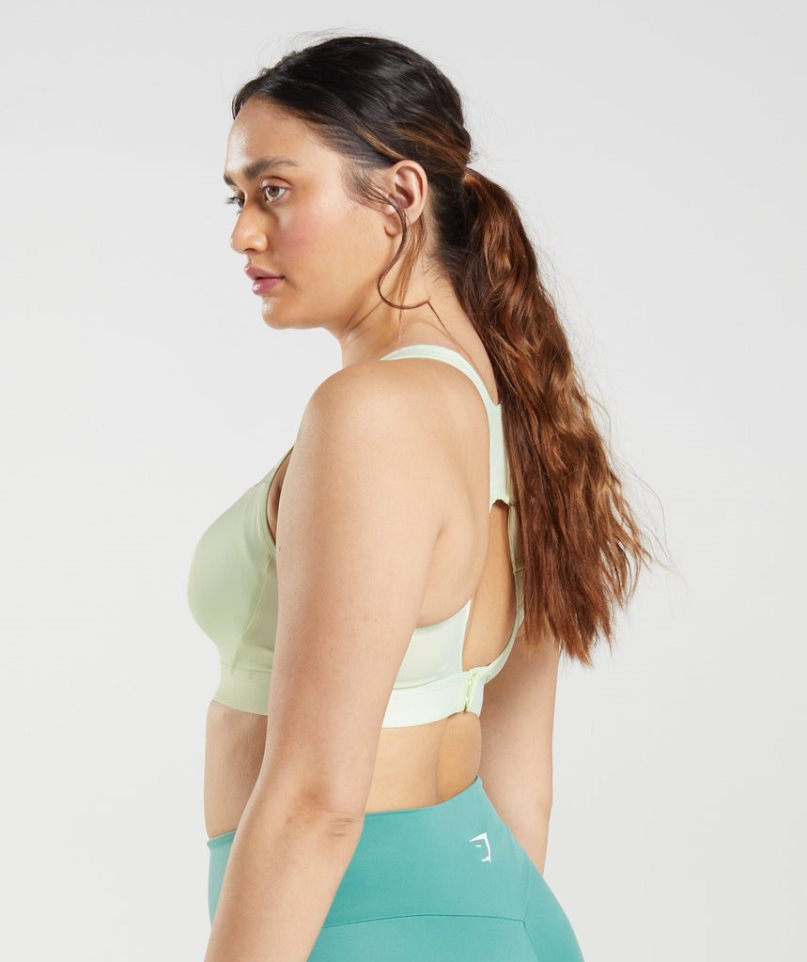 Women's Gymshark Open Back Sports Bra Mint | CA 7DA061